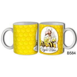 Legjobb Méhész, bögre, ajándék, vicces, legjobb, méhész