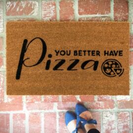 lifetrend.hu; You better have pizza, lábtörlő, doormat, pizza