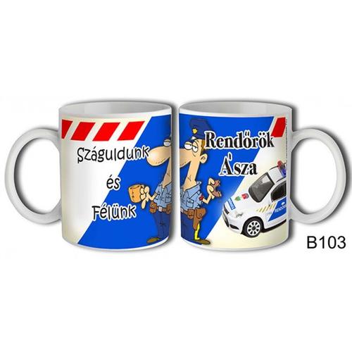 Bögre Rendőrök ásza 3dl, ajándék, bögre, rendőr, legjobb, police