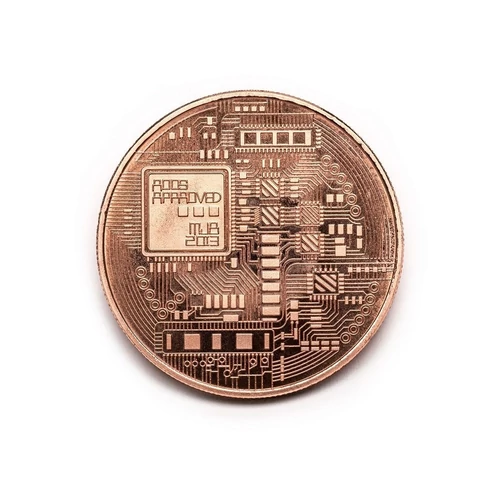 Bitcoin BTC műanyag tokban