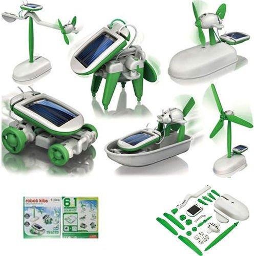 Solar 6 az 1-ben robotkészlet, robot, solar, kit, készlet, játék