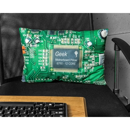 Geek, párna, számítógépes, gamer, IT, alaplap, chip, kártya, circuit board, informatikus