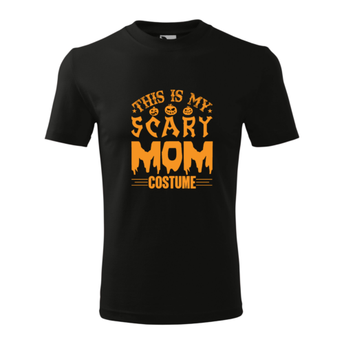 lifetrend.hu, póló, Halloween, fekete, felirattal, scary mom