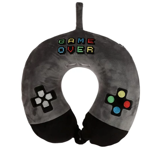 lifetrend.hu, ajándék, párna, gamer, plüss, utazópárna, game over